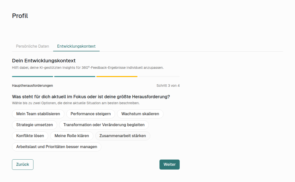 Schritt 3 – Hauptherausforderungen
